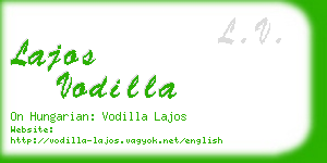 lajos vodilla business card